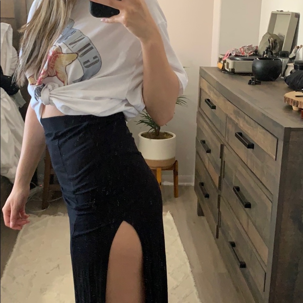 NEW black slit skirt from Top Shop